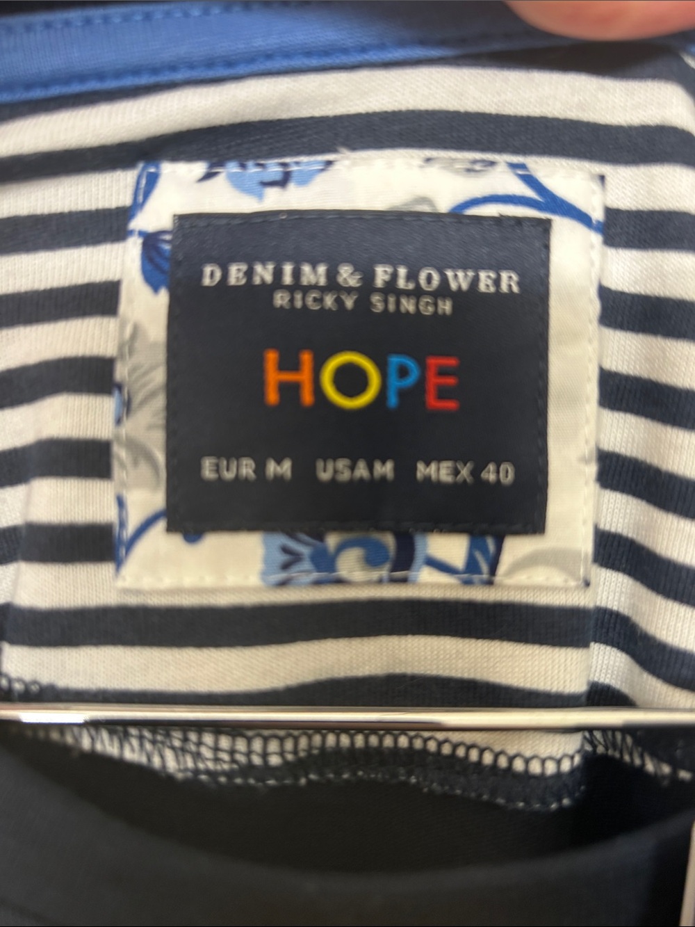 Denim & Flower Navy 'Love Wins' Rainbow Heart Short-Sleeve Tee - Picture 2 of 9